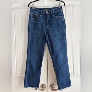 Judy Blue Women's Cropped Straight Jeans Size 7 / 28 JB88375 DK